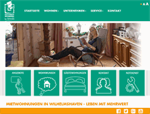 Tablet Screenshot of bauverein-ruestringen.de